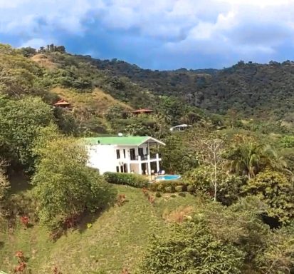 aerial view of Villa Hermosa Claudia in Costa Rica, Playa Hermosa, Jacó