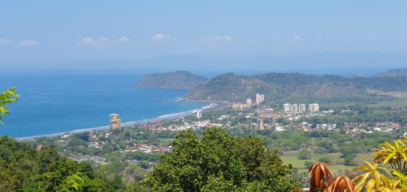 view to Jacó at the bay